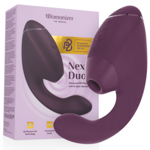 Womanizer Duo Next - Dual Klitoral & G-Spot Stimulator Mörkviolett