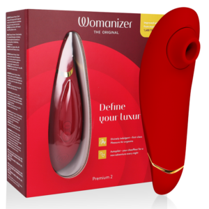 Womanizer Premium 2 - Klitoralstimulator Bordeaux